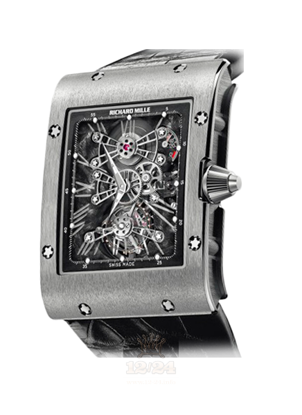 Richard Mille Men's Collection Watch RM 017 WG 50 mm White gold Case