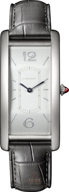 Cartier Tank Watch WGTA0027 46 mm Platinum Case Silver Dial