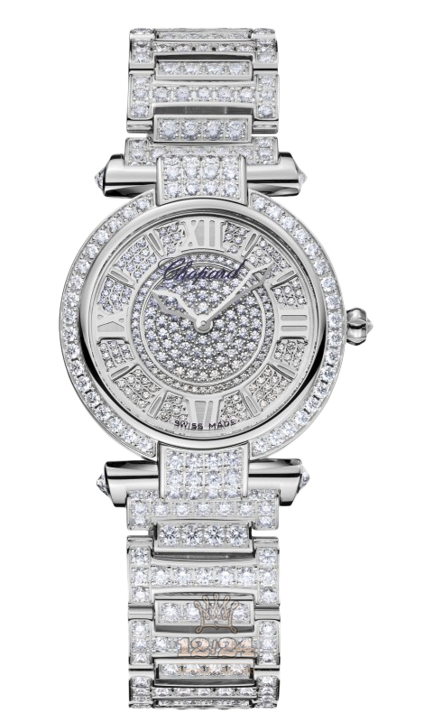 Chopard Imperiale Watch 384280-1002 28 mm White gold Case Silver Dial