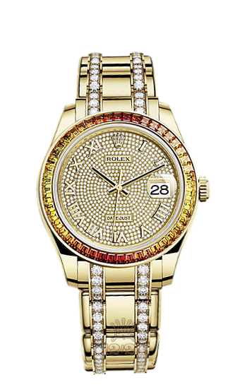 Rolex Pearlmaster Watch 86348sajor-0004 39 mm Yellow gold Case