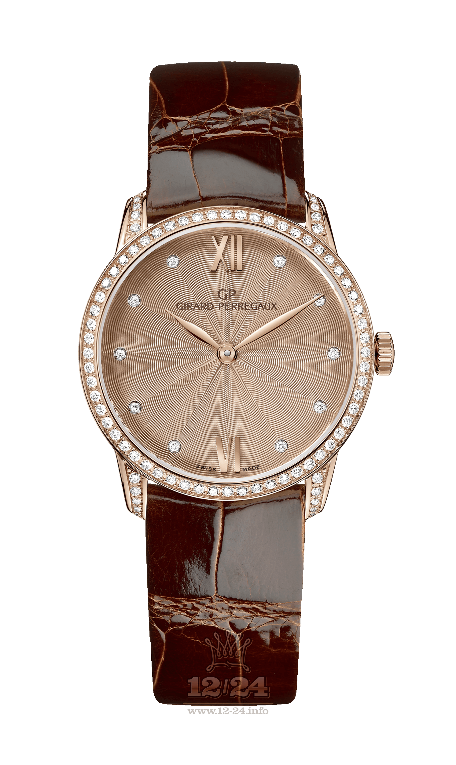 Girard Perregaux 1966 Watch 49528D52B871-CKBA Pink gold Case Brown (chocolate) Dial