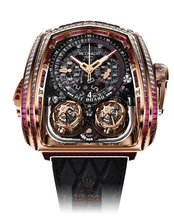 Jacob & Co Grand Complication Masterpieces Watch TT800.40.BR.AA.A 52 mm Pink gold Case Black Dial