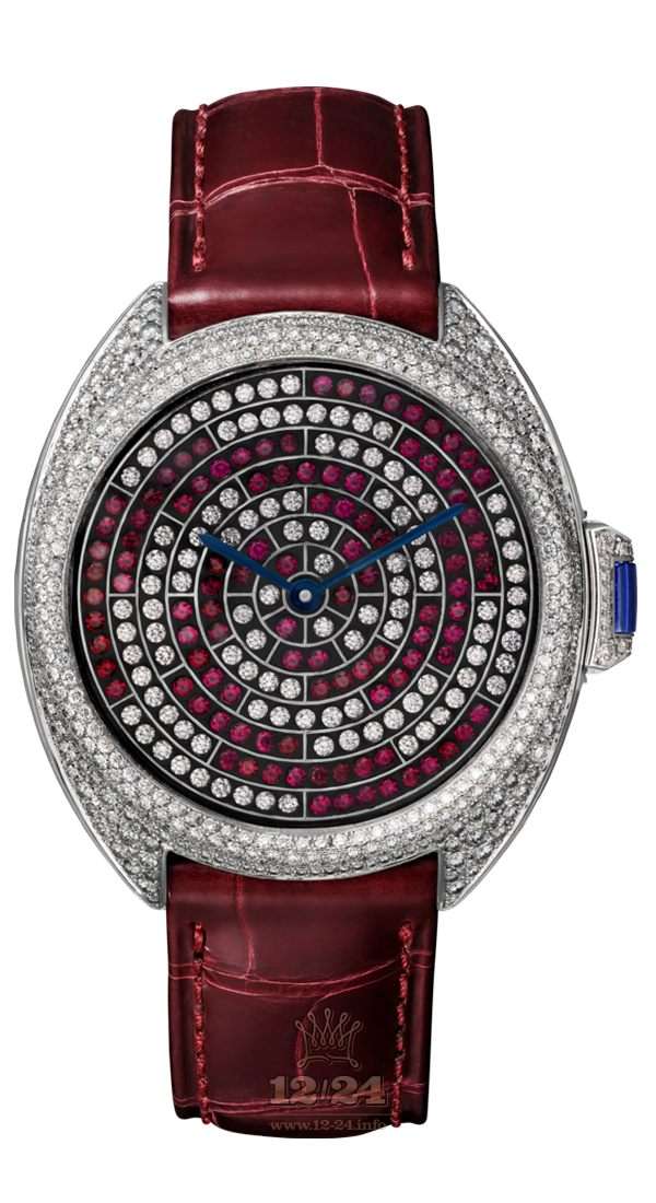 Cartier Creative jewelry watches Watch HPI01101 40 mm White gold Case Silver Red Dial