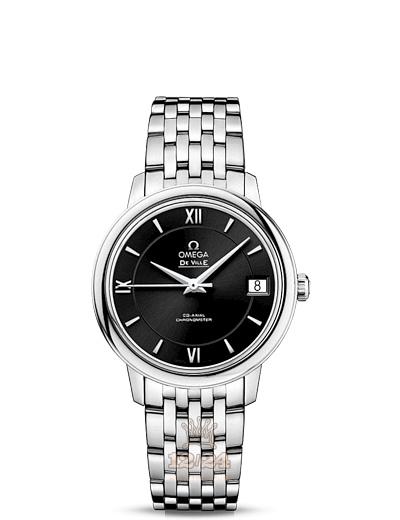 Omega Prestige Watch 424.10.33.20.01.001 33 mm Stainless steel Case Black Dial