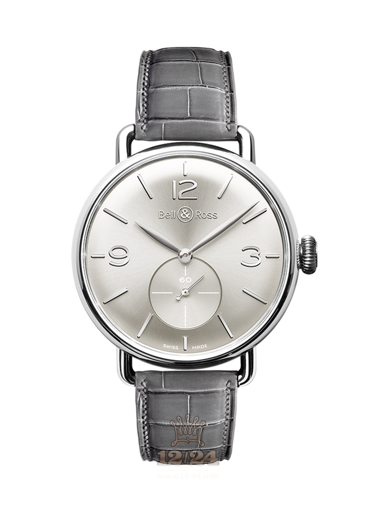 Bell & Ross Vintage Watch BRWW1-ME-AG-SI/SCR 41 mm Silver Case Silver Dial