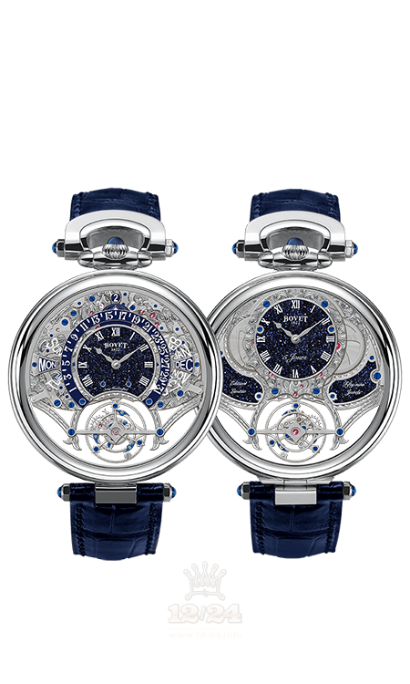 Bovet Fleurier Grandes Complications Watch AIQPR020 46 mm White gold Case Dark blue Dial