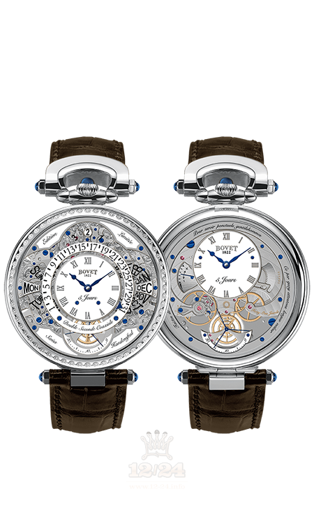 Bovet Fleurier Complications Watch ACQPR002-SD1 43 mm White gold Case White Gray Dial