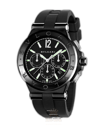 Bvlgari Diagono Watch 102122 DG42BBSCVDCH 42 mm Carbon Ceramics Case Black Dial