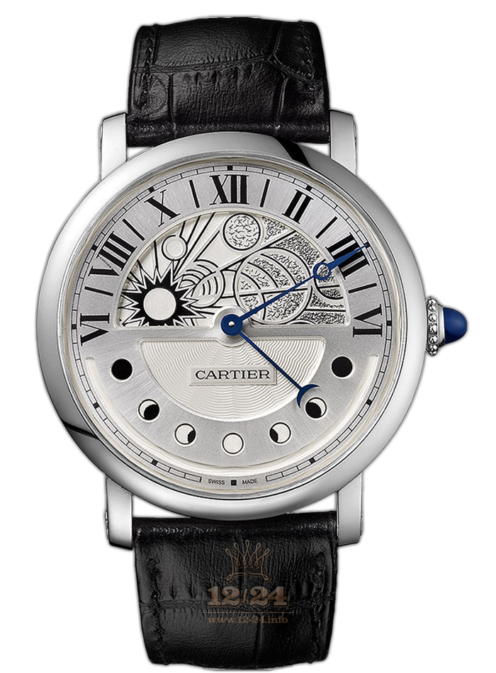 Cartier Rotonde de Cartier Watch W1556244 44 mm Palladium Case White Dial