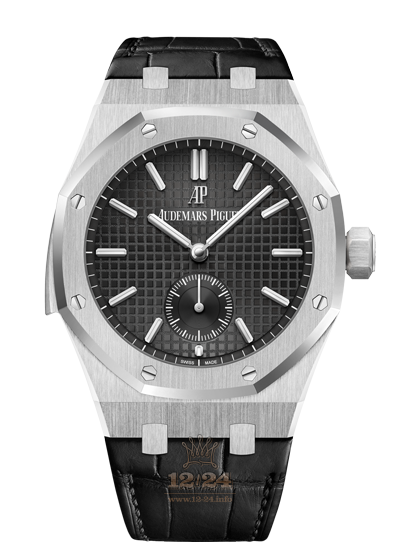 Audemars Piguet Royal Oak Watch 26591PT.OO.D002CR.01 42 mm Platinum Case Black Dial