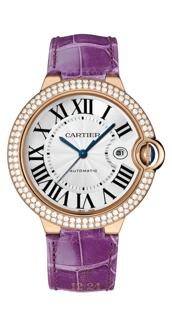 Cartier Ballon Bleu de Cartier Watch WJBB0031 42 mm Pink gold Case Silver Dial