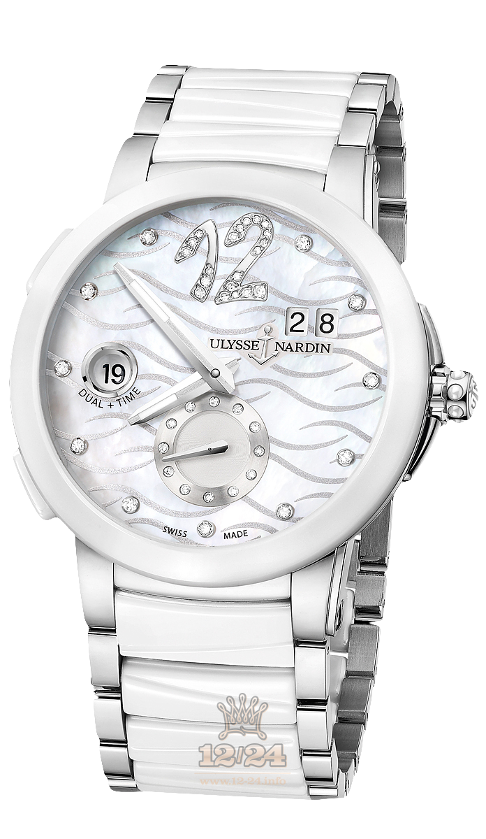 Ulysse Nardin Executive Watch 243-10-7/691 40 mm Stainless steel Case White Dial