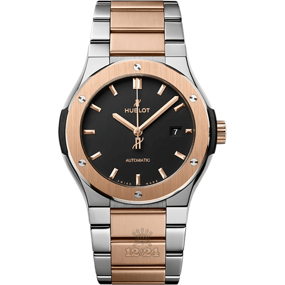 Hublot Classic Fusion Watch 548.NO.1180.NO 42 mm Pink gold Titanium Case Black Dial