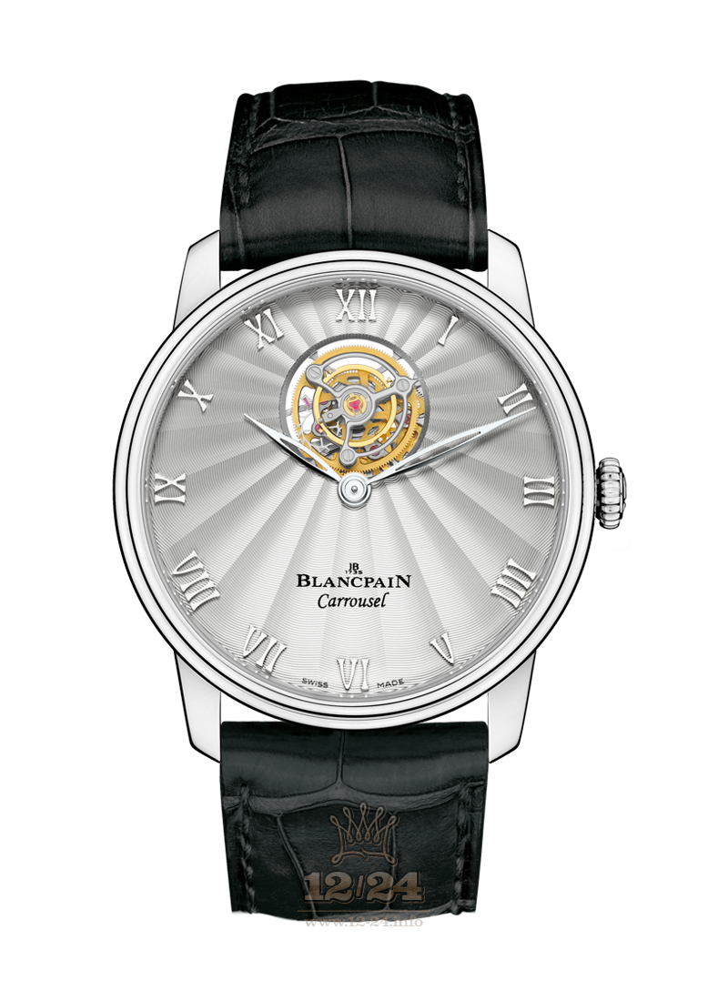 Blancpain Villeret Watch 66228-3442-55B 40 mm Platinum Case Silver Dial