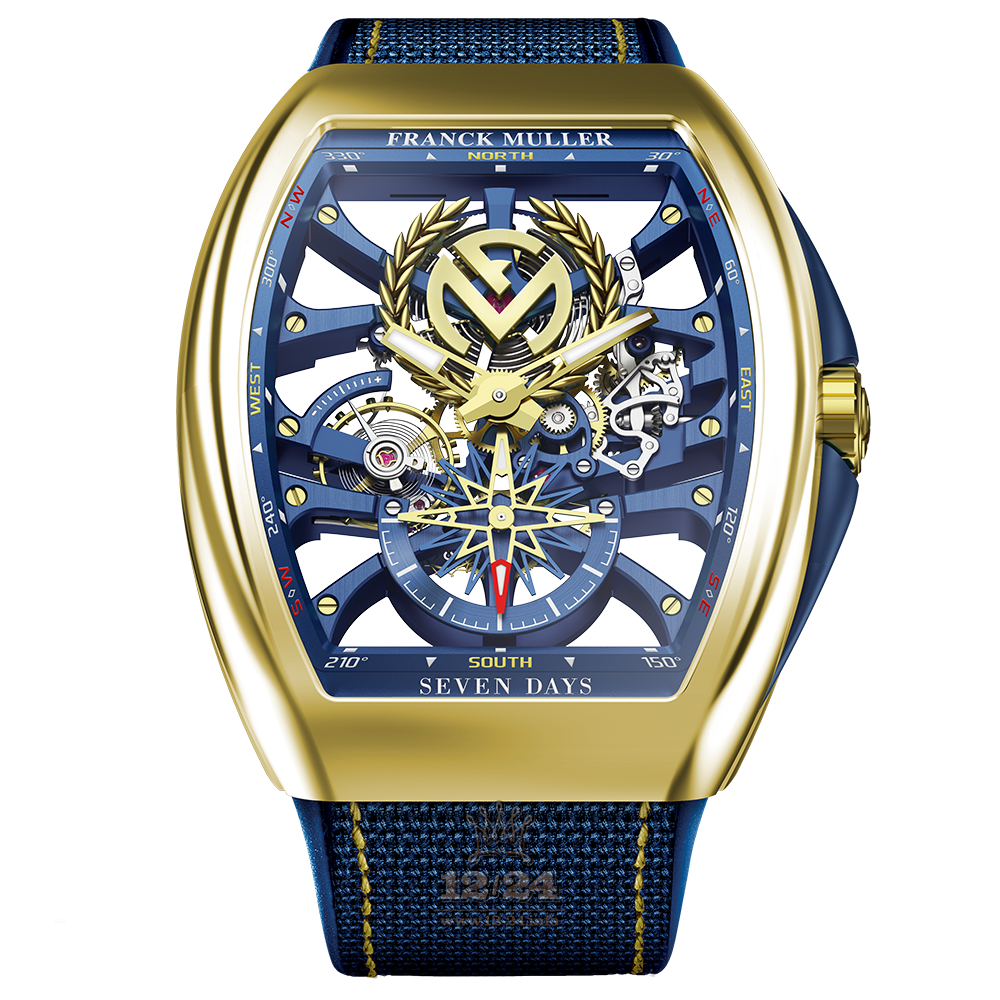 Franck Muller Vanguard Watch V 45 S6 SQT ANCRE FM YACHT 3N 44 mm Yellow gold Case