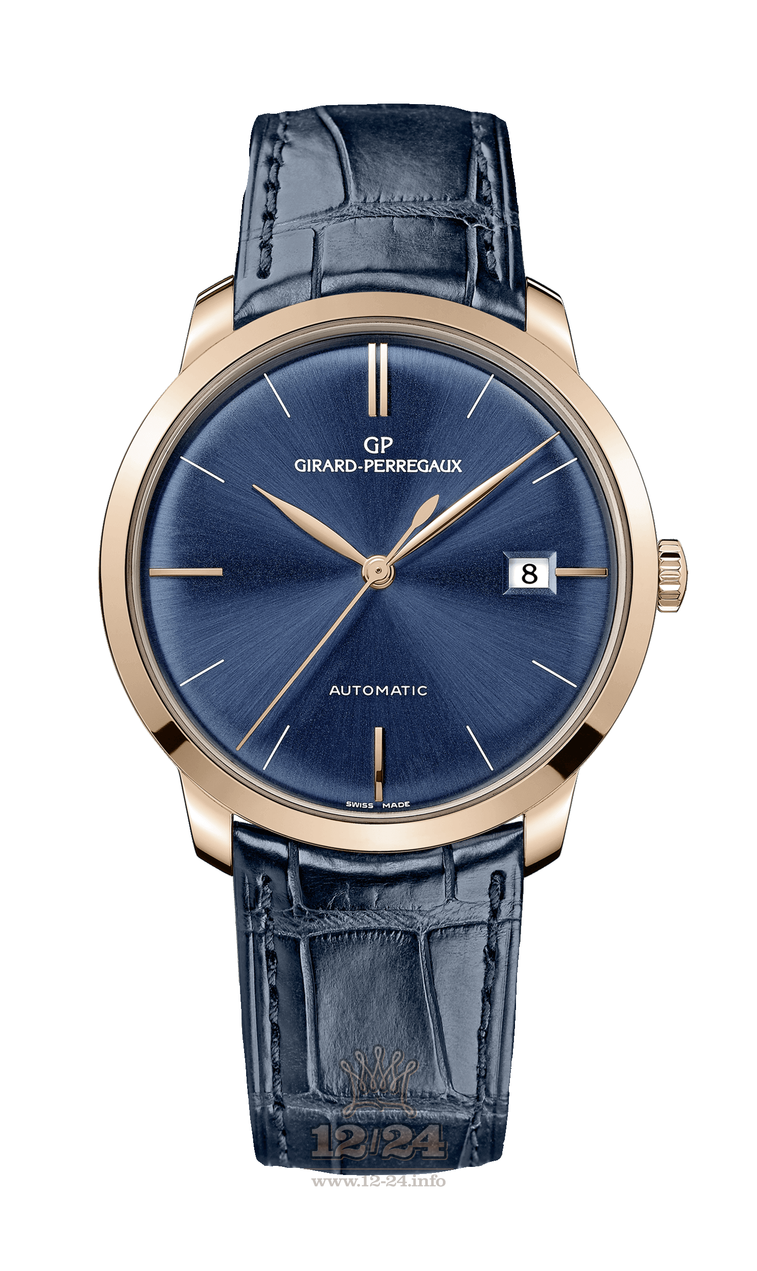 Girard Perregaux 1966 Watch 49525-52-432-BB4A Pink gold Case Dark blue Dial