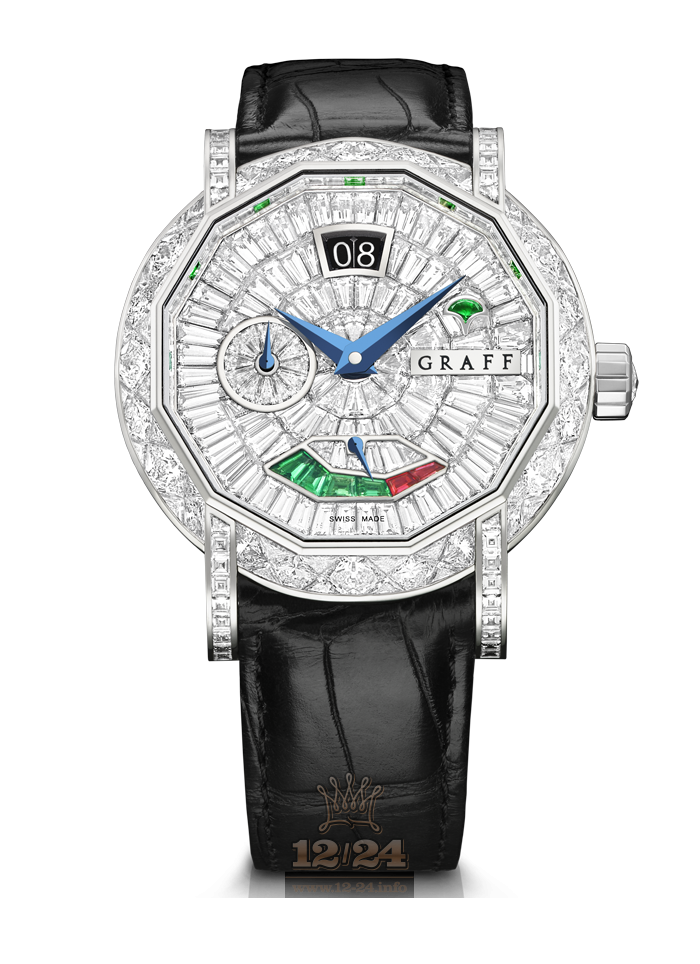 Graff GraffStar Watch GS45WGDD_2 45 mm White gold Case Silver Dial