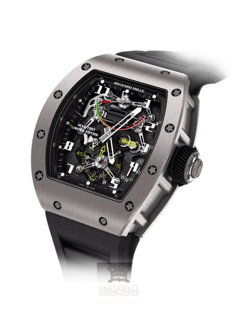 Richard Mille Limited Editions Watch RM 036 Jean Todt 50 mm Titanium Case