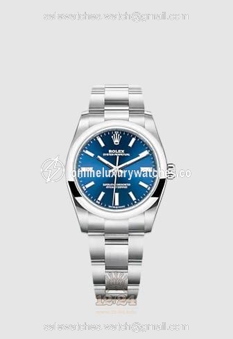 Rolex Oyster Perpetual Watch 124200-0003 34 mm Stainless steel Case Dark blue Dial