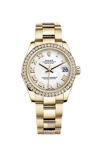 Rolex Datejust Watch 178288-0082 31 mm Yellow gold Case White Dial