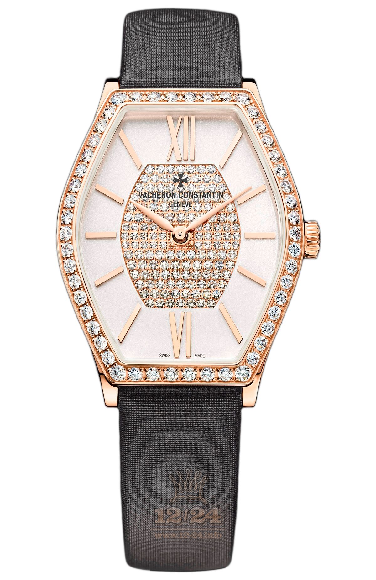 Vacheron Constantin Malte Watch 25530/000R-9802 28 mm Pink gold Case White Silver Golden Dial