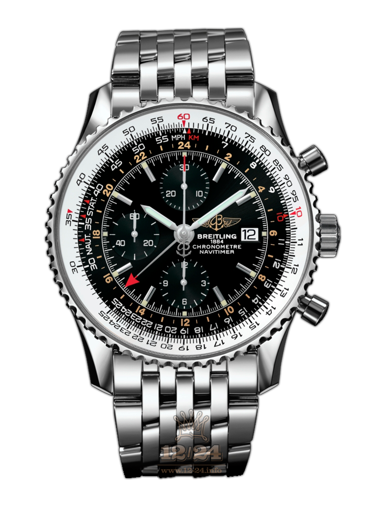 Breitling Navitimer Watch A2432212/B726/443A 46 mm Stainless steel Case Black Dial