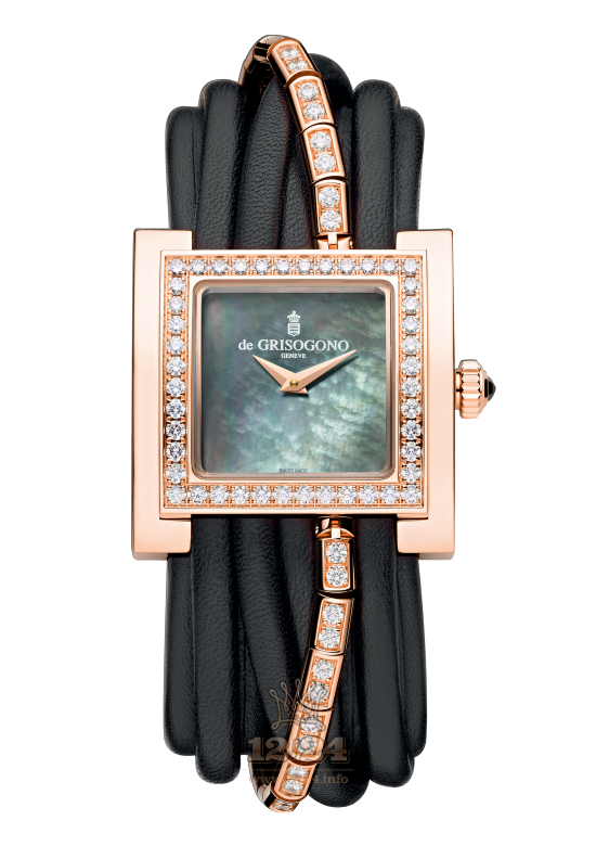 de Grisogono Allegra Watch Watch AW-S05/1B Pink gold Case Black Dial