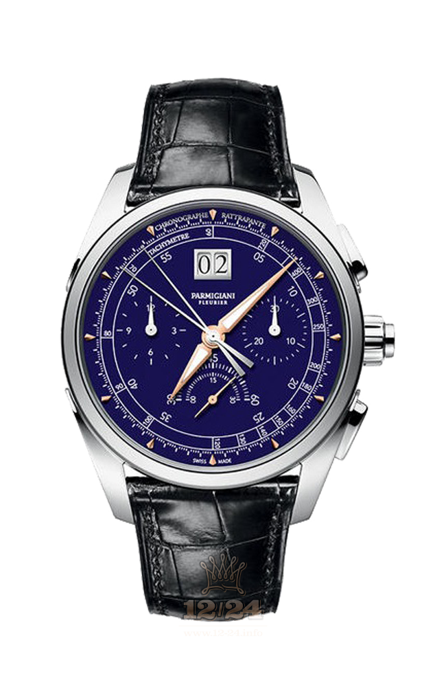 Parmigiani Fleurier Tonda Watch PFH282-1202500-HA1441 White gold Case Dark blue Dial