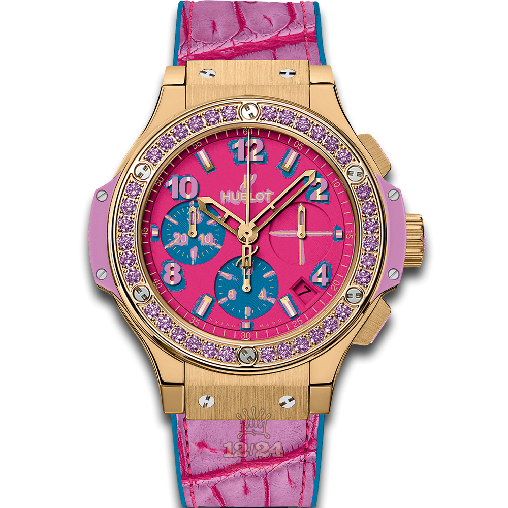 Hublot Big Bang Watch 341.VV.7389.LR.1205.POP15 41 mm Yellow gold Case Pink Dial