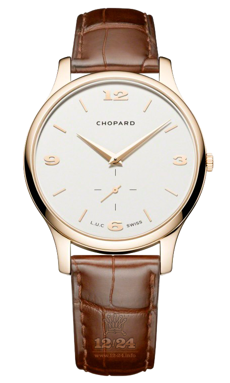 Chopard L.U.C Watch 161920-5001 40 mm Pink gold Case White Dial