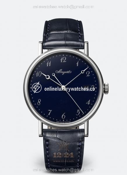 Breguet Classique Watch 5177BB/2Y/9V6 38 mm White gold Case Dark blue Dial