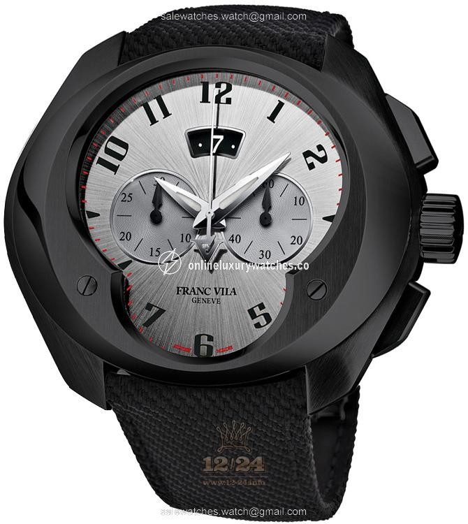 Franc Vila Neo Alta Watch 20N.BSS.004 49 mm Stainless steel PVD coating Case Silver Dial