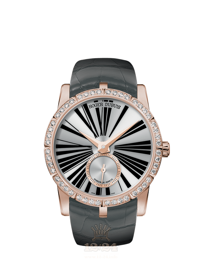 Roger Dubuis Excalibur Watch RDDBEX0275 36 mm Pink gold Case Silver Dial