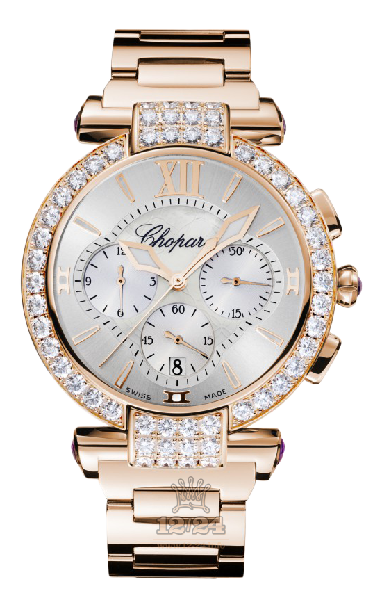 Chopard Imperiale Watch 384211-5004 40 mm Pink gold Case Silver Dial