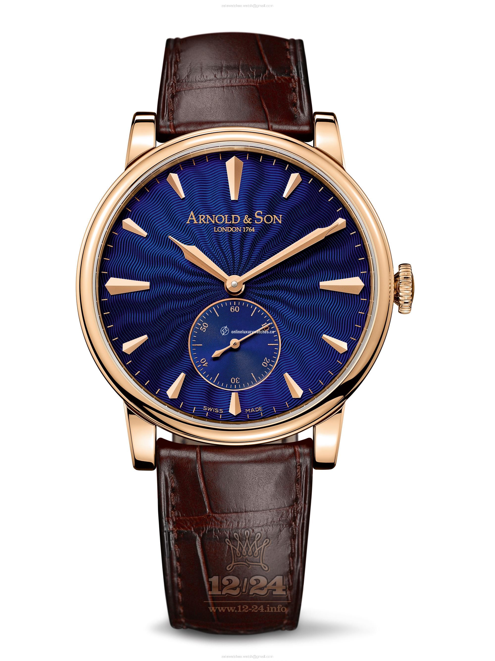 Arnold Son Royal Collection Watch 1LCAP.U02A.C110A Pink gold Case Dark blue Dial