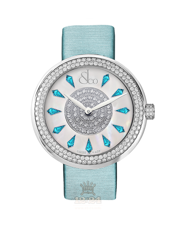 Jacob & Co Ladies Collection Watch 210.020.10.RT.KG.3NS 38 mm Stainless steel Case White Dial