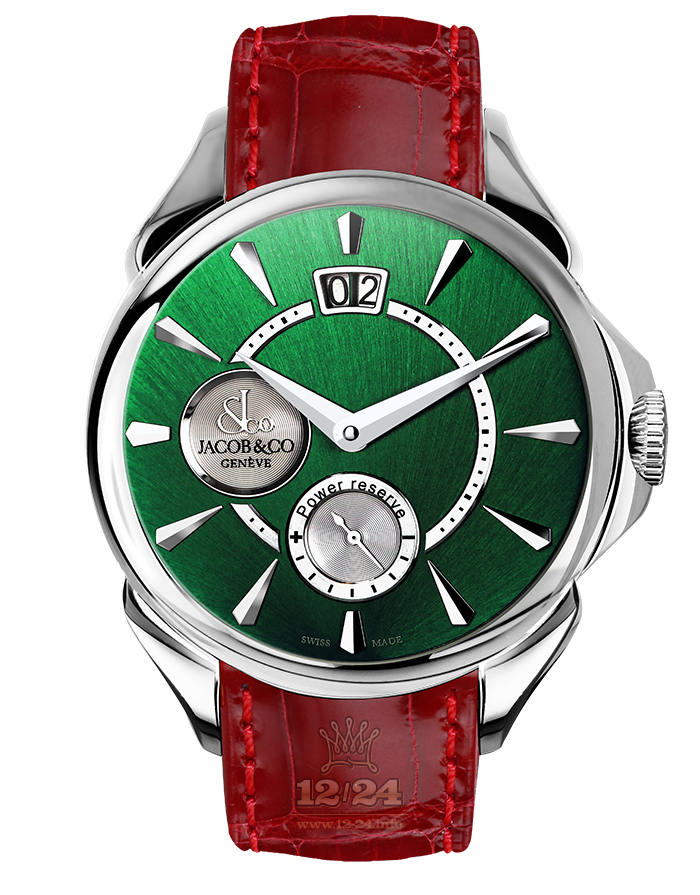 Jacob & Co Gents Collection Watch PC400.10.NS.NE.A 42 mm Stainless steel Case Green Dial