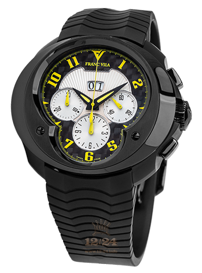Franc Vila Cobra Watch 8CH.DLC.100 45 mm Stainless steel PVD coating Case Black Gray Dial