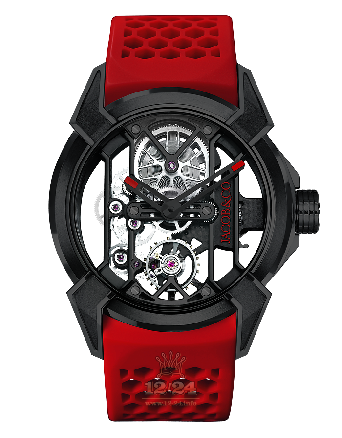 Jacob & Co Gents Collection Watch EX100.21.PS.OP.A 44 mm Titanium DLC coating Case