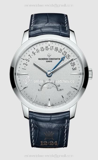 Vacheron Constantin Patrimony Watch 4010U/000P-B545 42 mm Platinum Case Silver Dial