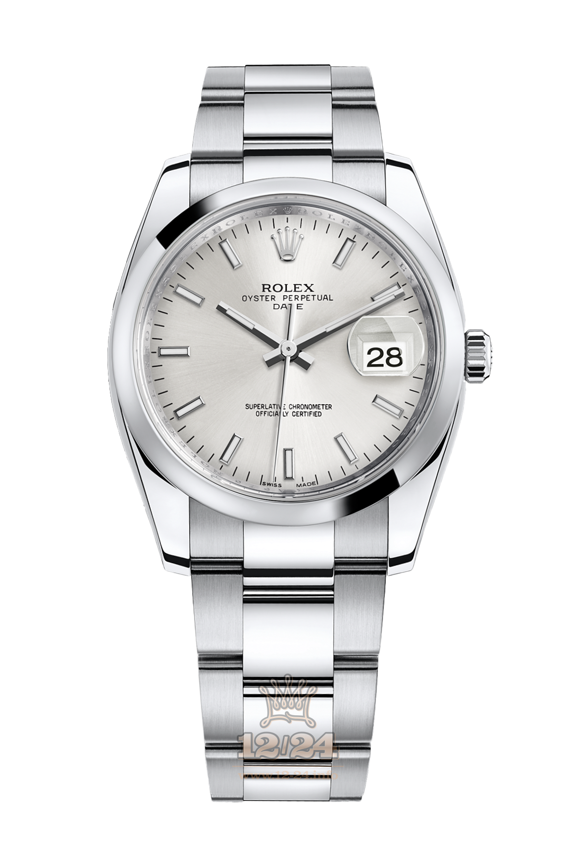 Rolex Datejust Watch 115200-0006 34 mm Stainless steel Case Silver Dial