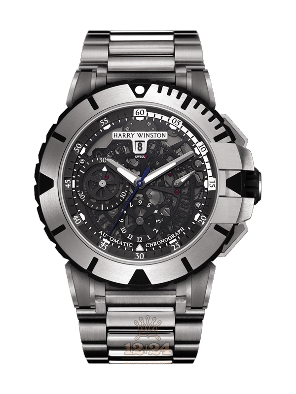 Harry Winston The Ocean Collection Watch OCSACH44ZZ003 44 mm Black Dial