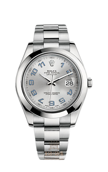 Rolex Datejust Watch 116300-0002 41 mm Stainless steel Case Gray Silver Dial