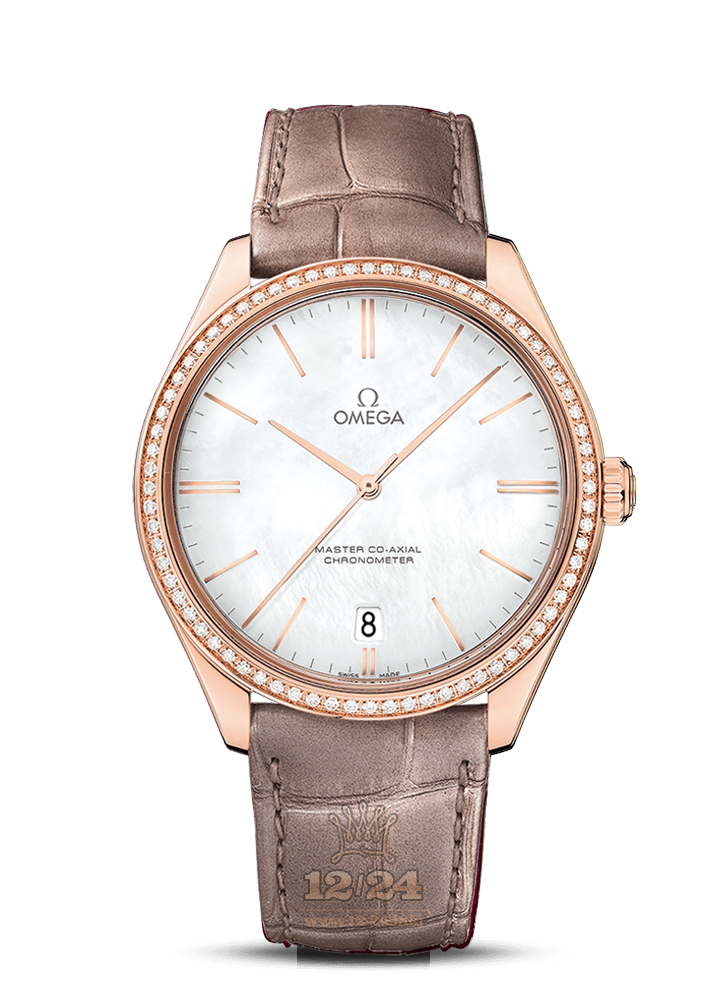 Omega Tresor Watch 432.58.40.21.05.003 40 mm Pink gold Case White Dial