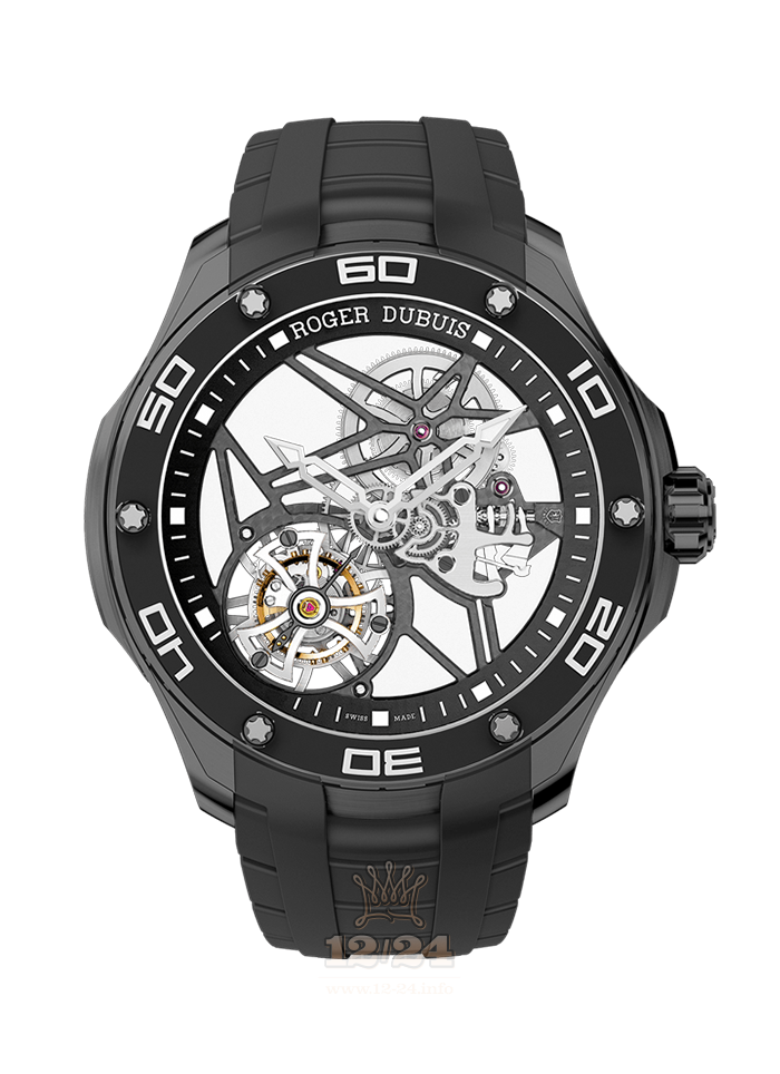Roger Dubuis Pulsion Watch RDDBPU0010 44 mm Titanium Case Black Gray Dial