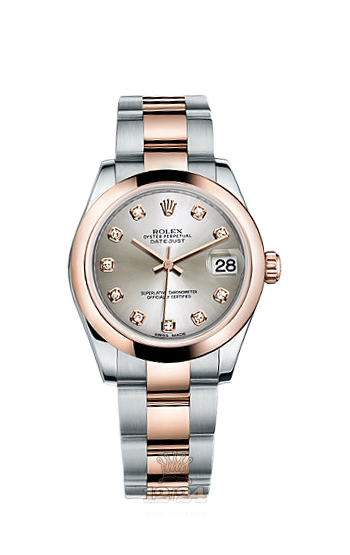 Rolex Datejust Watch 178241-0029 31 mm Steel / Pink gold Case Silver Dial