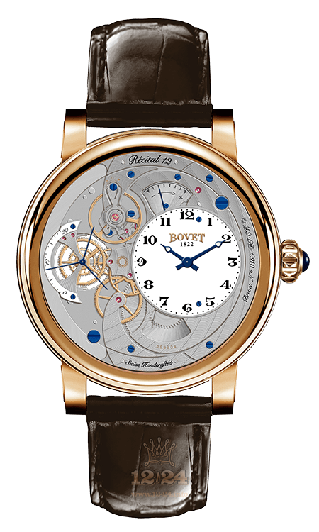 Bovet Dimier Watch R120003 42 mm Pink gold Case White Dial