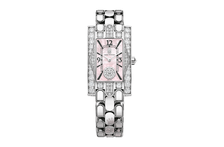 Harry Winston The Avenue Collection Watch AVEQHM21WW290 36 mm White gold Case Pink Dial