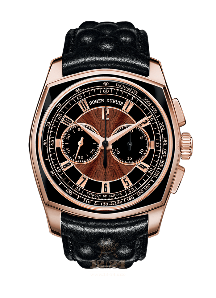 Roger Dubuis La Monegasque Watch RDDBMG0025 44 mm Pink gold Case Black Golden Brown (chocolate) Dial