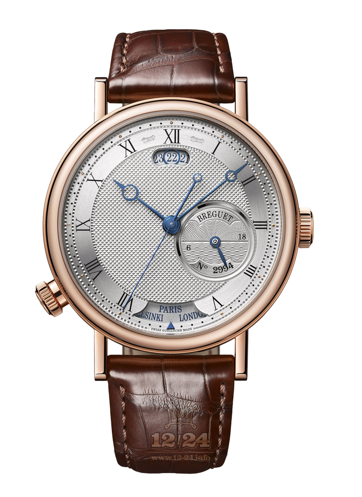 Breguet Classique Watch 5727BR/12/9ZU 43 mm Pink gold Case Silver Dark blue Dial